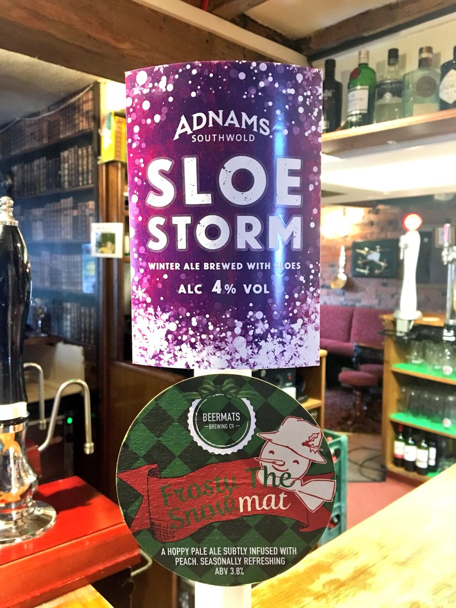 A couple of festive specials going on the bar later this week from <a href="/Adnams/">Adnams Southwold</a> and <a href="/beermatsbrewco/">Beermats Brew Co.</a> 🎄🎅🏼 It’s not too early is it? #christmasbeer