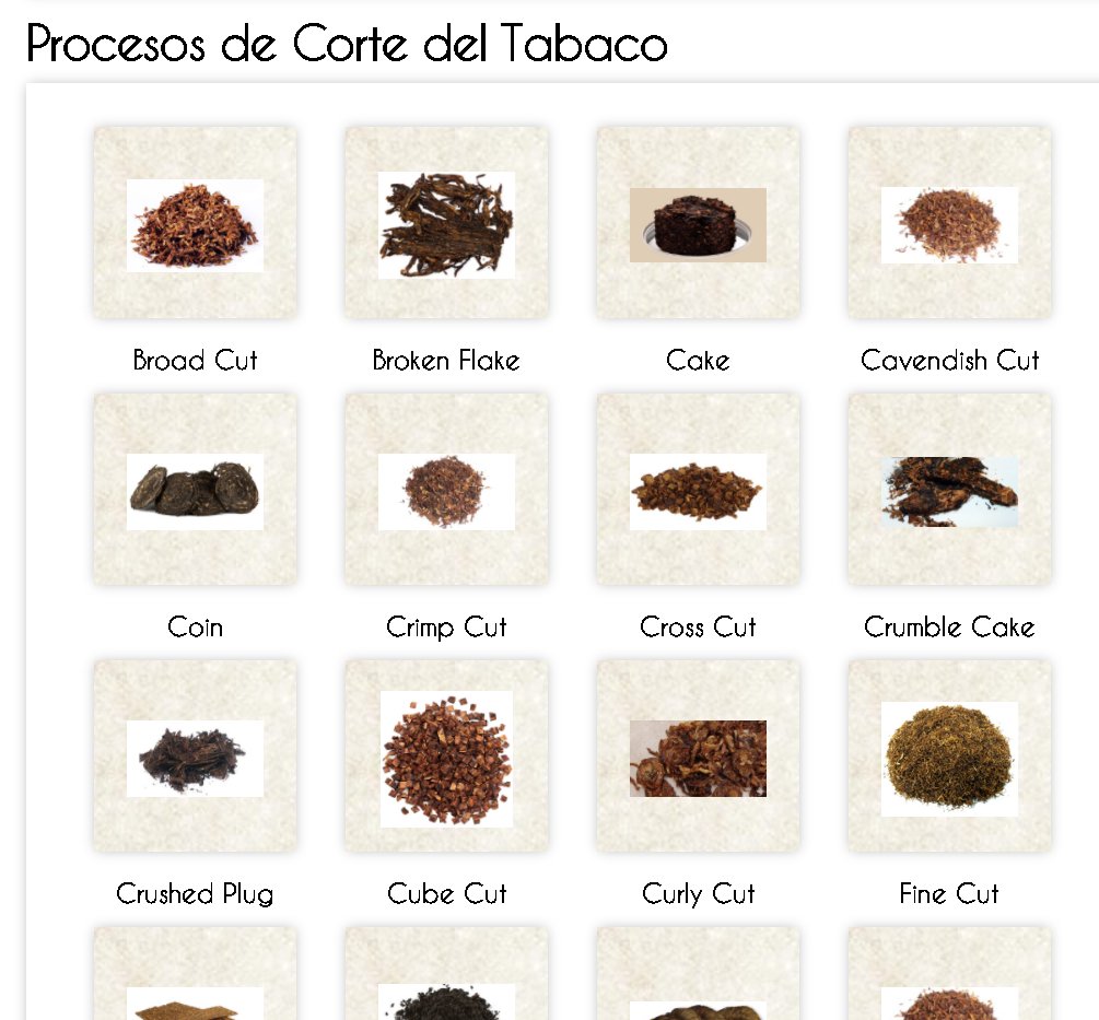 Todos estos... son tipos de corte del #tabaco, bueno incluso hay más ¿Quieres descubrirlos todos? bit.ly/2yAbK6E