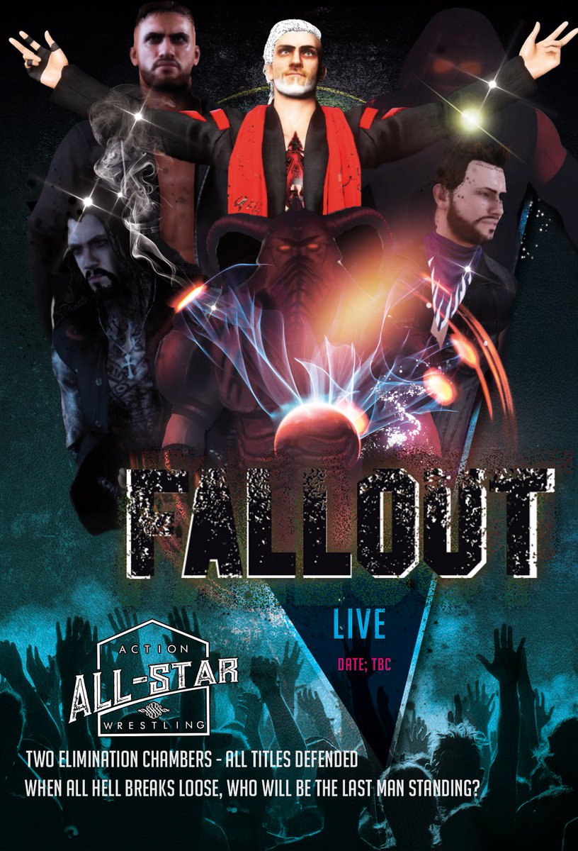 The_FallenGames's tweet photo. JOIN US - @THEAAWUK #FALLOUT

Date - TBC

Two Elimination Chambers, All belts on the line.
Who will stand tall? Who will be the last man standing?

@AAWAzrael @archangelaaw @AAWChaos @AAWMercer @DenimDiablo @CalCardi @warlockaaw @WardenAAW https://t.co/KO6ZuRFl3H