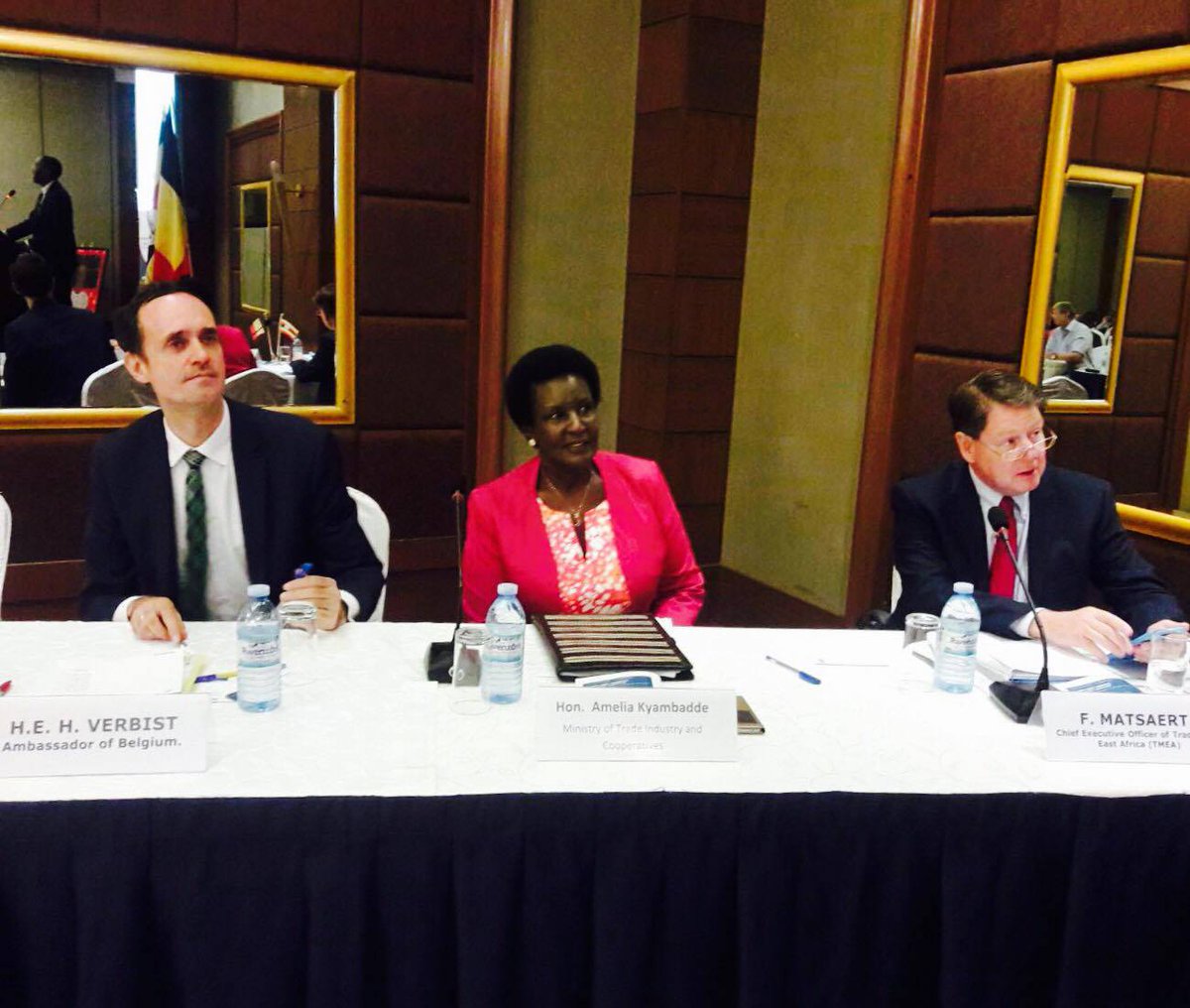 Awex_Afrique's tweet photo. @AWEX_Belgium Mission en Ouganda, nos 50 entrepreneurs belges ravis de leurs contacts B2B, venus en grand nombre ce matin à Kampala #AWEX2017 #WBmissionKenUga https://t.co/ej9cREmKql