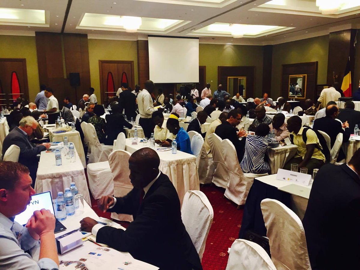 Awex_Afrique's tweet photo. @AWEX_Belgium Mission en Ouganda, nos 50 entrepreneurs belges ravis de leurs contacts B2B, venus en grand nombre ce matin à Kampala #AWEX2017 #WBmissionKenUga https://t.co/ej9cREmKql