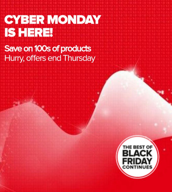Maplin_CTN's tweet photo. #CyberMonday is here. Don't forget to check out all the great deals online and in store. #deals #Charlton https://t.co/9UqX4pnFJq