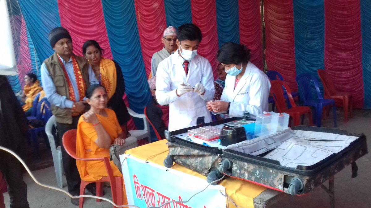 SwasthGram's tweet photo. #health_camp in Kathmandu #Nepal
#accuster #swasthgram #mobilelab #labike #preventive_healthcare #healthcare #blood_test https://t.co/7PPnGHSuMh