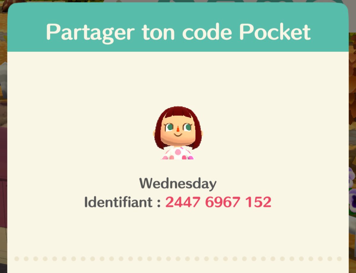 wednesdaymoon's tweet photo. On s’ajoute ?!? 😊 code pocket :24476967152 #AnimalCrossingPocketCamp #codepocket https://t.co/m0pO9hMG0U
