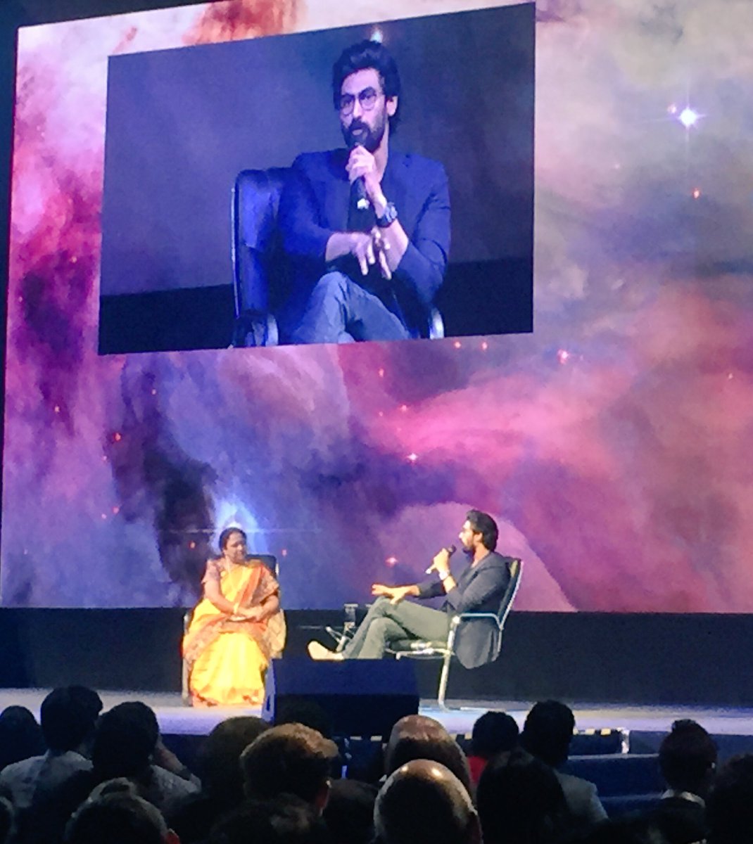 AkhilAgeer's tweet photo. .@RanaDaggubati in the house!
At #BeyondBoundaries discussing the unfamiliar world of emerging technologies.
#THub #TDayCelebrations #RoadToGES2017 #INK2017 #VR #AR #AI https://t.co/bfTIpVMqqP