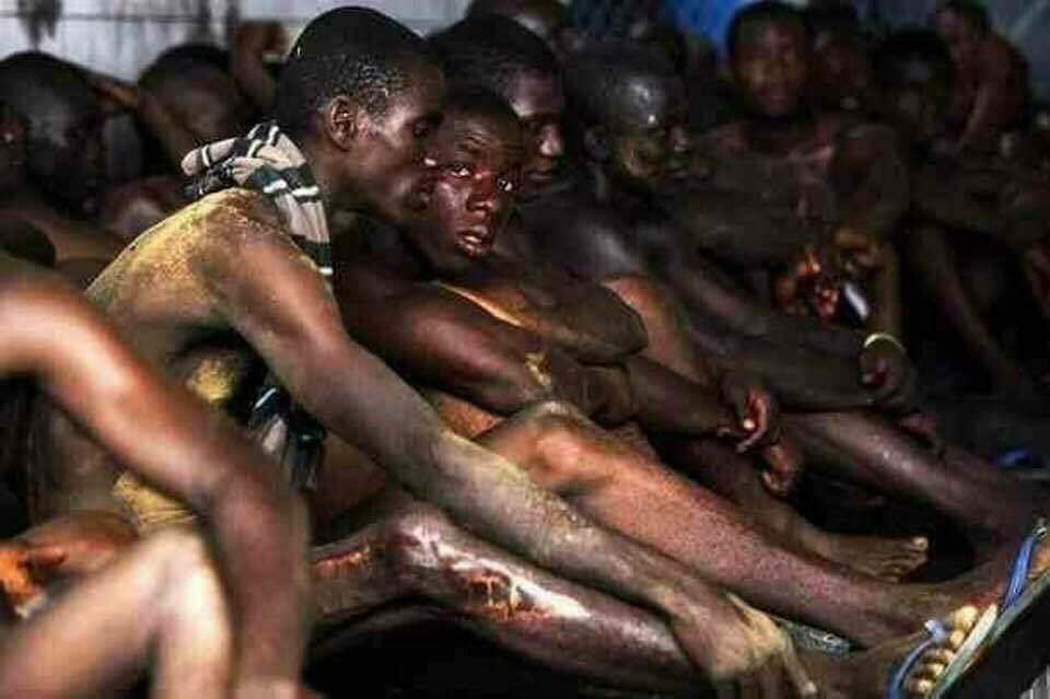 Slave trade in this time and age people are being sold for as little as $400 and the world is watching please don't be the one that over looks, retweet this let the whole world know use your social media to spread awareness. #LibyaSlaveTrade #slaveryinlibya #libya #help #Rescue