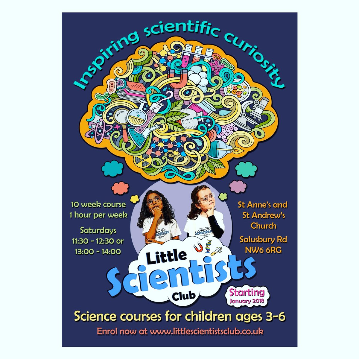 🤔🔬💡Is your child an aspiring #scientist? Keen to inspire your child‘s #scientific curiousity? @LscientistsC offers #scienceclasses from Jan 2018!
#littlescientists #science #kidsactivities #nw6 #whatsonforchildren