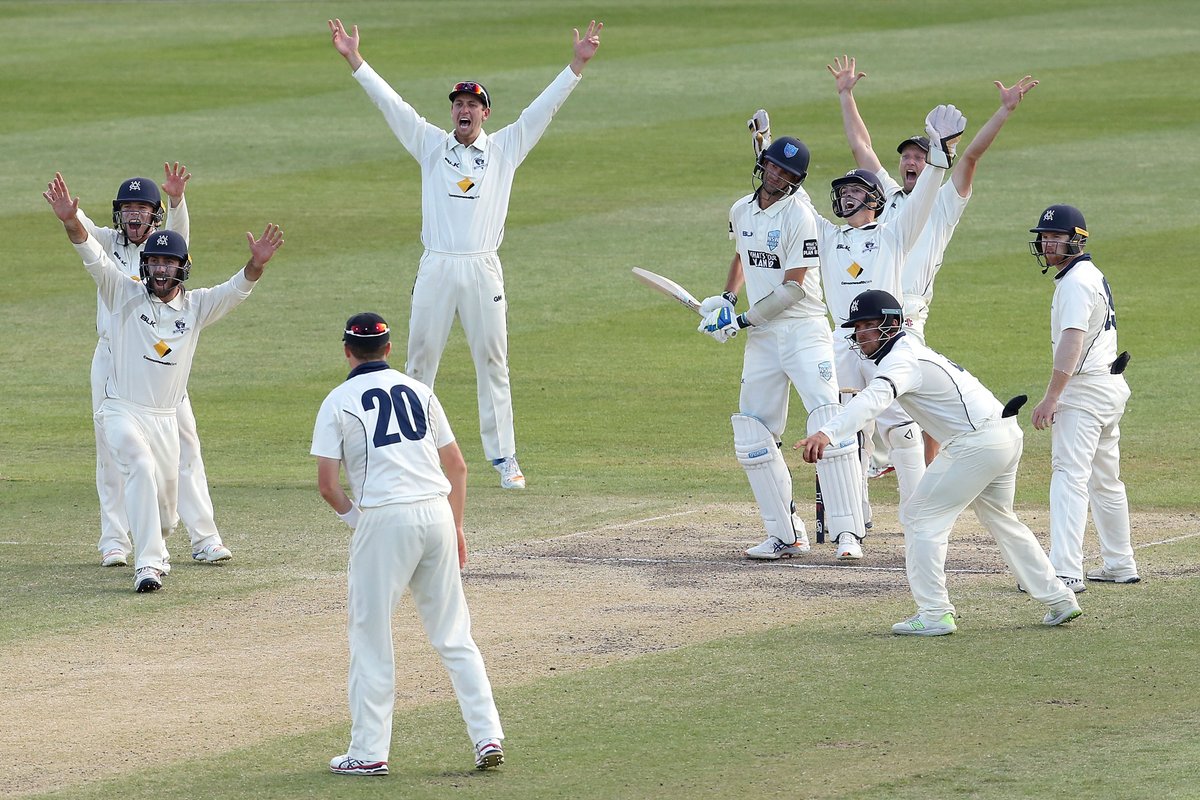 cricketcomau's tweet photo. A JLT #SheffieldShield thriller in North Sydney! Full recap: https://t.co/BocLyXiQqZ #NSWvVIC https://t.co/0sbh9WJlE0