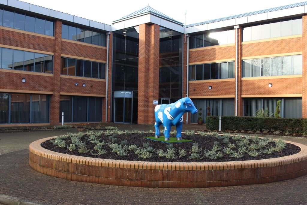 USHI IS HOME: After a long year on a parade celebrating and fundraising for local charities to mark #MK50, she is finally home! Ushi will welcome all our visitors as they come into our reception area so don't forget to give her a wave as you walk by :-)