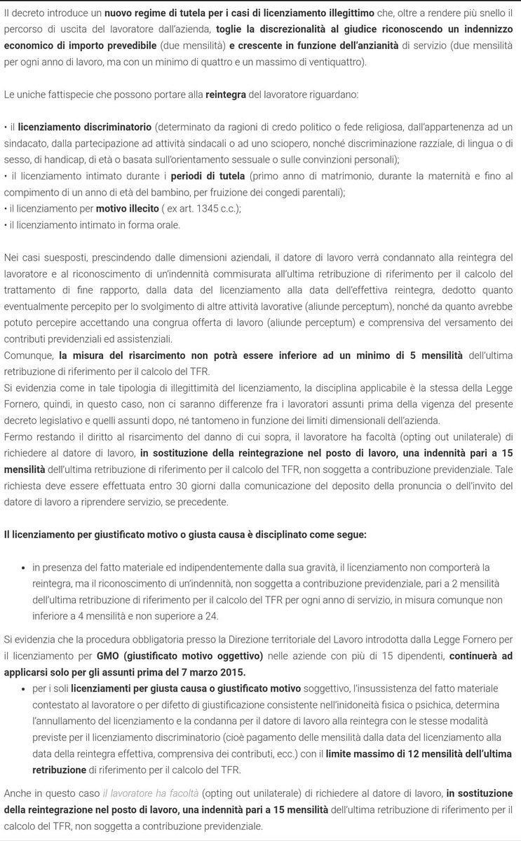 FilippoValla's tweet photo. Con il Jobs Act cambia la disciplina del licenziamento nell’ambito del nuovo contratto di lavoro a tutele crescenti. Da quando e in che casi si applica? Cosa prevedono le nuove norme?
Domani a #DirLav2017 https://t.co/rC3GOogcpF