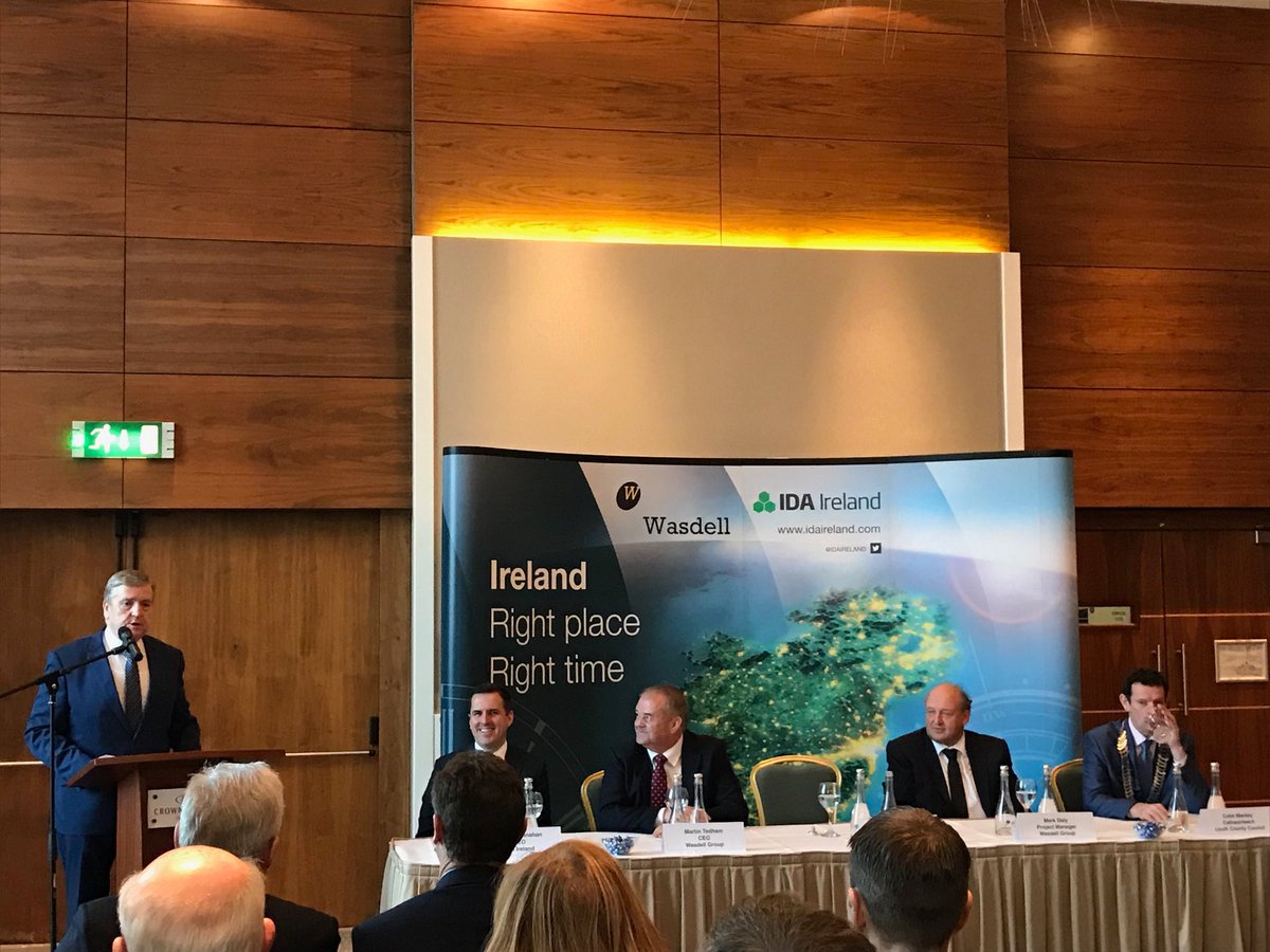 Celinemmc's tweet photo. More great news for Co. Louth as @PatBreen1 announces #Wasdell bringing 300 jobs to Dundalk @IDAIRELAND https://t.co/cgShkw9e4h