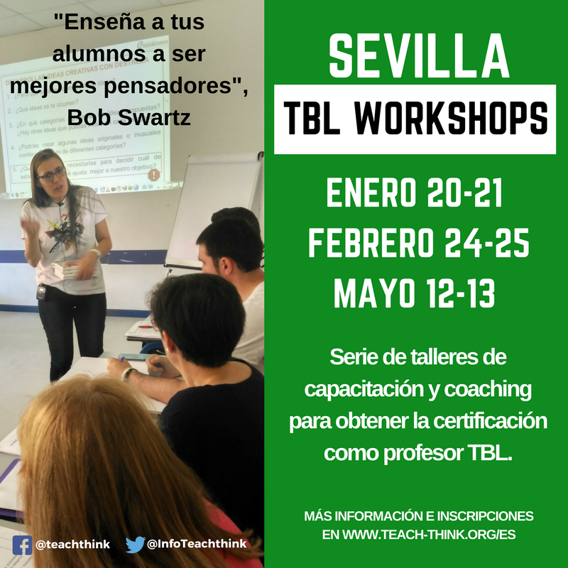 CTeachThink's tweet photo. Certificación como #Profesor #TBL en: #Alicante, #Madrid o #Sevilla ¡inscripciones abiertas! Regístrate en: https://t.co/bNrPT0WV2C
#ctt #teachthink #criticalcreative #TBLopenWorkshops2018 https://t.co/BrfEGeMXcV