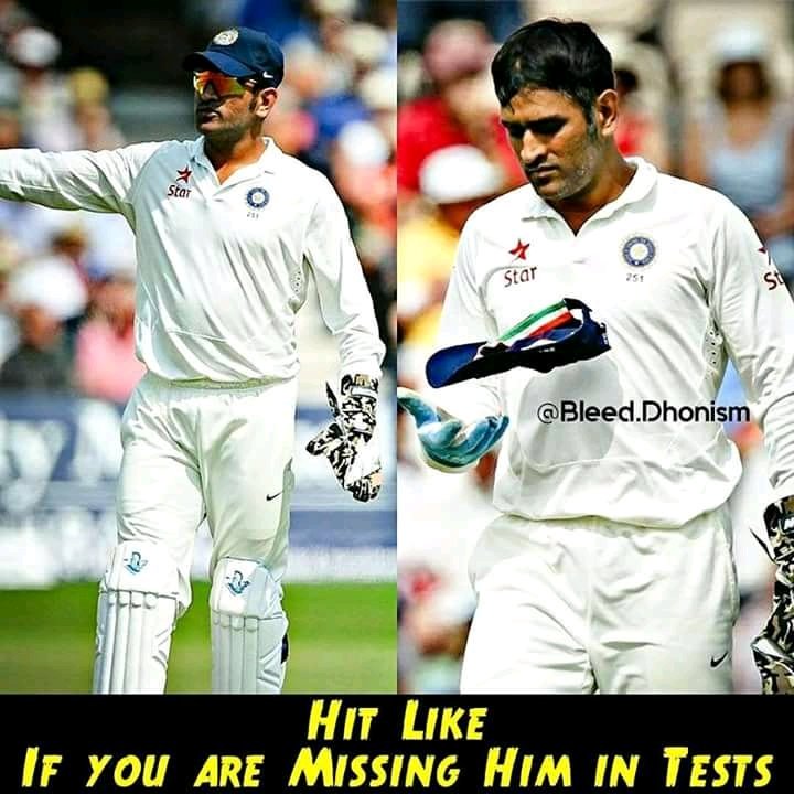 Beast_G10's tweet photo. Hit Like♥
If you really miss MS Dhoni in Tests!
#MSDhoni https://t.co/b7DvOSe6fb