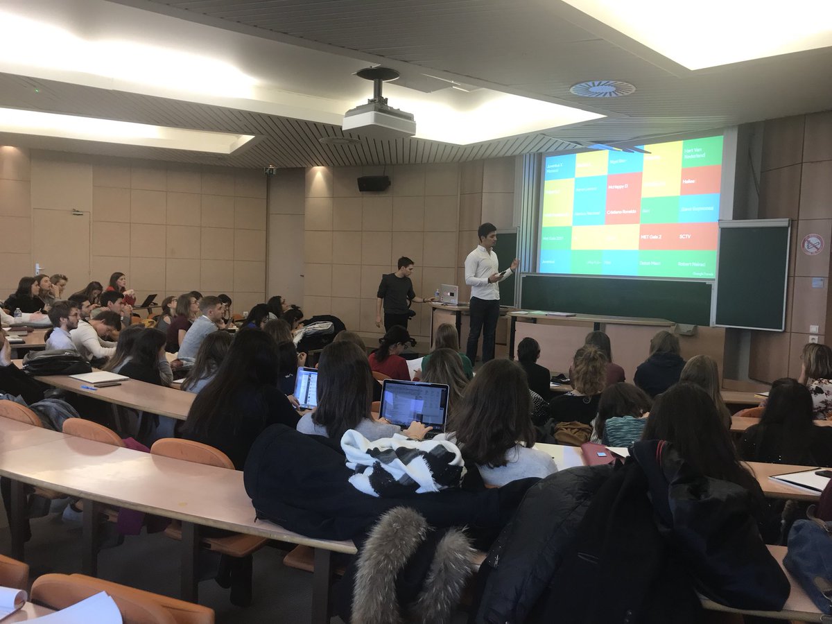 ESSEC_MSMMD's tweet photo. Conférence en cours de @GoogleFR au sein de l’@essec pour les #MSMMD ! 👌🏼
Merci à #ECTAR, @EtienneGarcia1 et Augustin GILLIEUX !!
#Google #conférence #essec #mobile #MarketingDigital https://t.co/e3a0kU5AtG