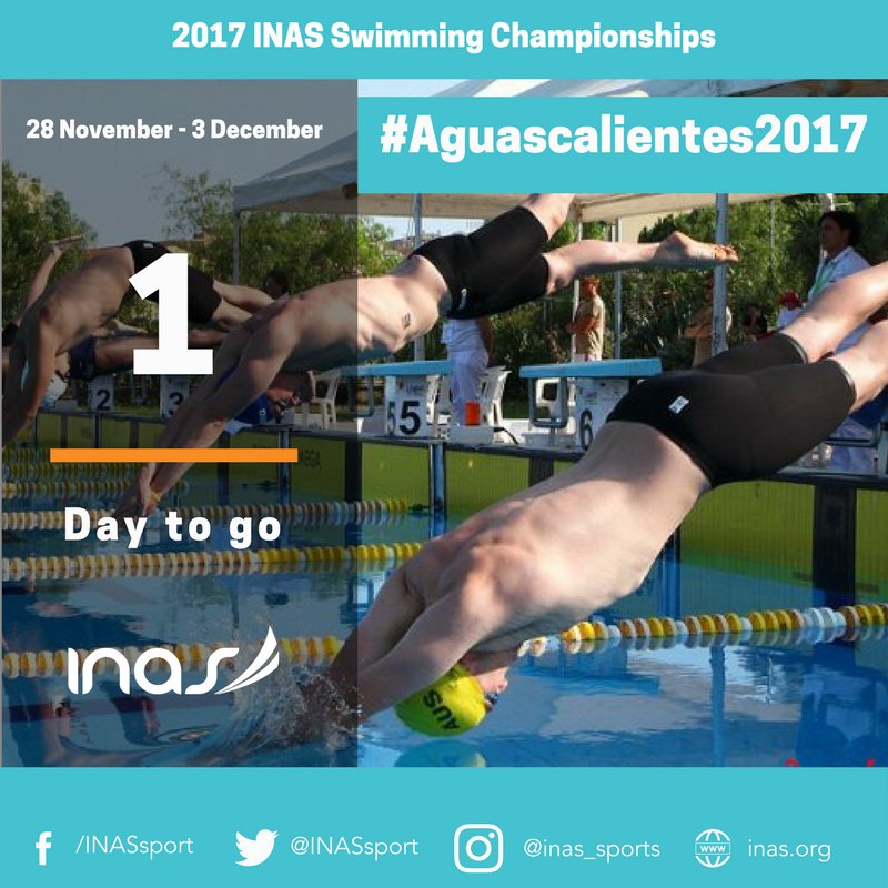 Just 1 day to go so time to prepare yourselves! 

Follow us for LIVE updates and behind the scenes from 28 November - 3 December.

If you have something to share with us don't forget to include #Aguascalientes2017