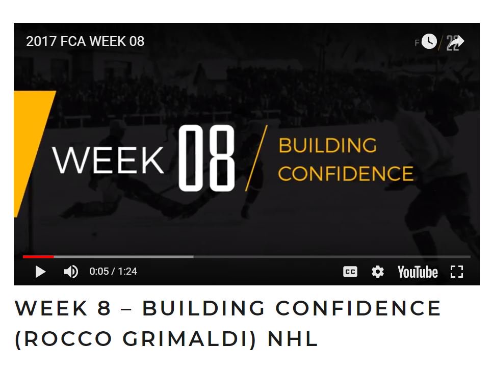 We hope that you had a wonderful Holiday with your family!  

This week we move into Chapter 2 - Week 8 of #FCA22, Introducing Rocco Grimaldi of the <a href="/NHL/">NHL</a> <a href="/Avalanche/">Colorado Avalanche</a> and the topic of "Building Confidence"!  

Begin the lesson now, at fca22.org/lesson/week-8/ #Church #LifeLessons