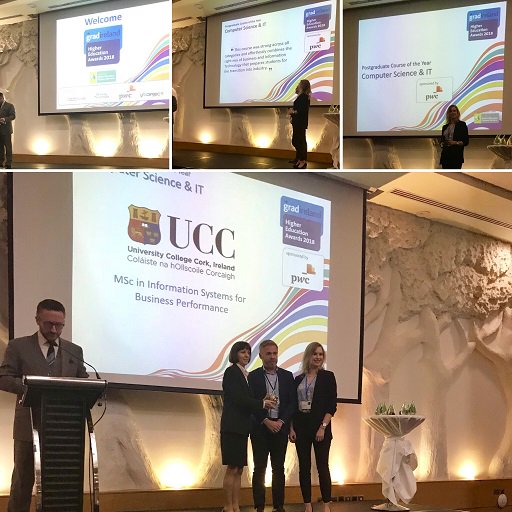 audsgrace's tweet photo. @gradireland @pwcirl_careers Many thanks Niamh @niamhaoconor @pwcirl_careers @PwC for sponsoring this #gradaward @gradireland. We are thrilled with this 6th successive win for #mscisbp @CUBSucc @UCC. Very important to thank all @BIS_UCC staff @CUBSucc who make this programme so successful.... https://t.co/TGZTwXMYVl