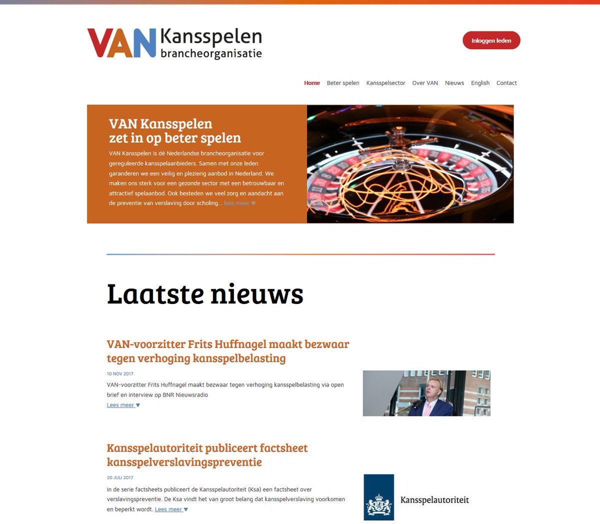 Weer een mooie website gemaakt voor <a href="/VANkansspelen/">Brancheorganisatie VAN Kansspelen</a> in samenwerking met <a href="/tweetwithtruman/">Truman Amsterdam</a> ! vaninfo.nl