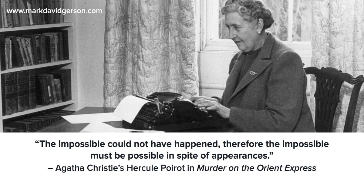 coolgames24's tweet photo. "The impossible must be #possible." #AgathaChristie #quote #writers https://t.co/suRagezsh5