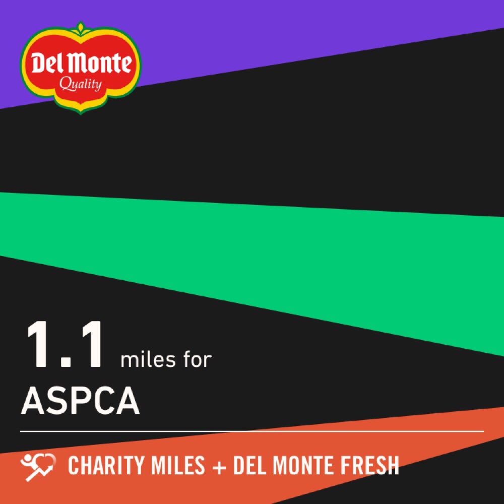 AngEdge's tweet photo. #Monday #30before730 #5secondrule Make everyday #GivingTuesday! 1.1 @CharityMiles for @TeamASPCA. Thanks to @DelMonteFresh for sponsoring me. #FreshAlwaysWins! #RWRunStreak https://t.co/k4YJOtTI4k