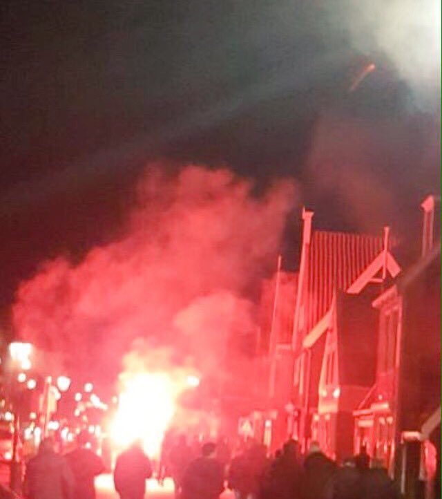 FC Emmen supporters in Volendam afgelopen Vrijdag! 24-11-2017!. #volemm #brigatafanatico #ultras #JupilerLeague #fans
