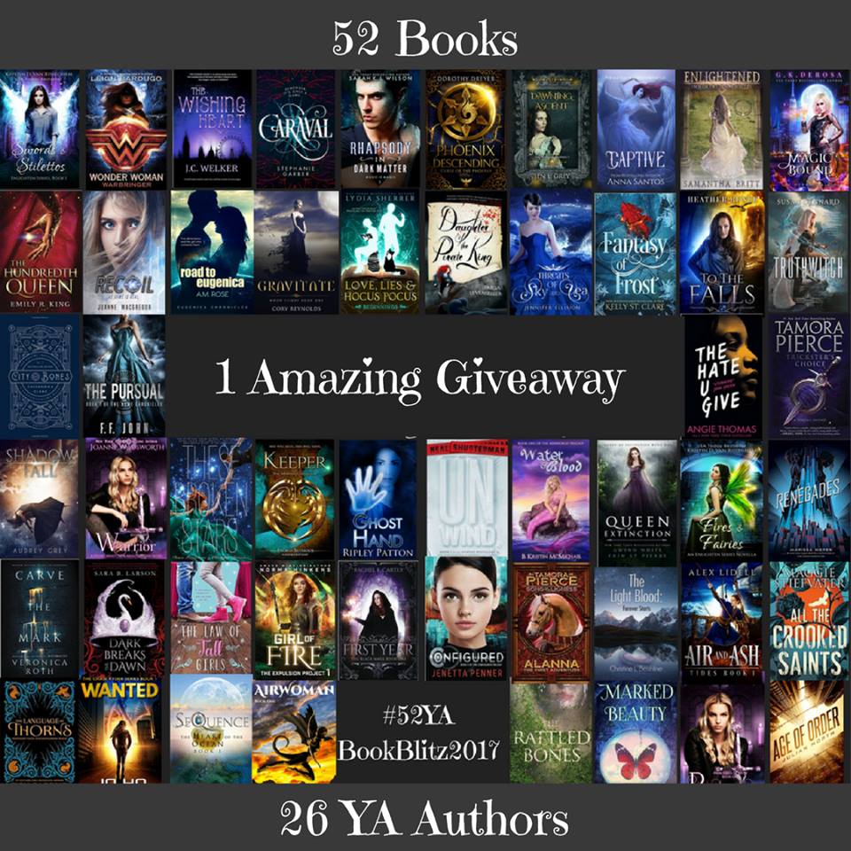 AnneSaint90's tweet photo. Eyeing up a brand new bookshelf? Let us help you fill it! 52 YA books. One simple entry. Boom. #52YAblitz2017 #fantasy #giveaway
 https://t.co/RagqLqZKsd https://t.co/2PtH7HoVZU