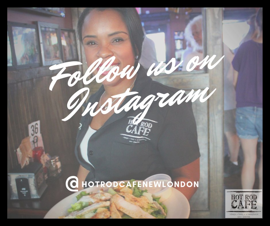 HotRodCafeNL's tweet photo. Don't forget to follow us on Instagram! @HotRodCafeNewLondon #HotRodCafe #NewLondon #Wings #Beer #Atmosphere https://t.co/3ZPh0s2Fh4