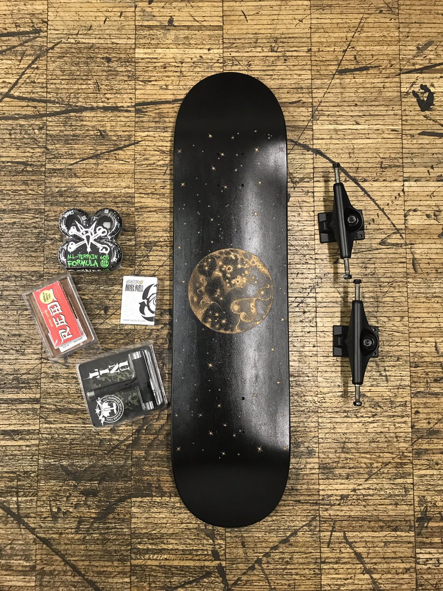 theohurts's tweet photo. To the anonymous fan who sent me this personalised skateboard in Vienna, thank you! First time I've been given one since Father Christmas dropped one off in 1996 and it feels just as good. 🖤 https://t.co/CE3pTpkPOW