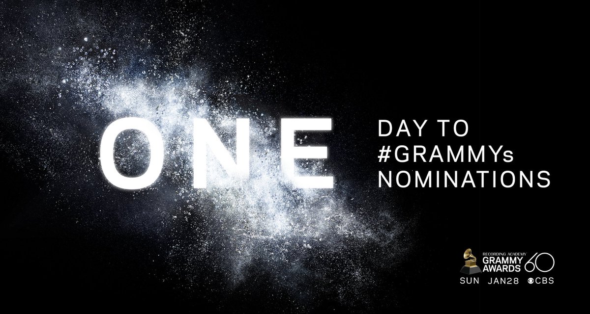 TOMORROW we will reveal who will be nominated for the 60th #GRAMMYs!

RT 🔁  or like ❤️️ if you're ready for the big reveal.