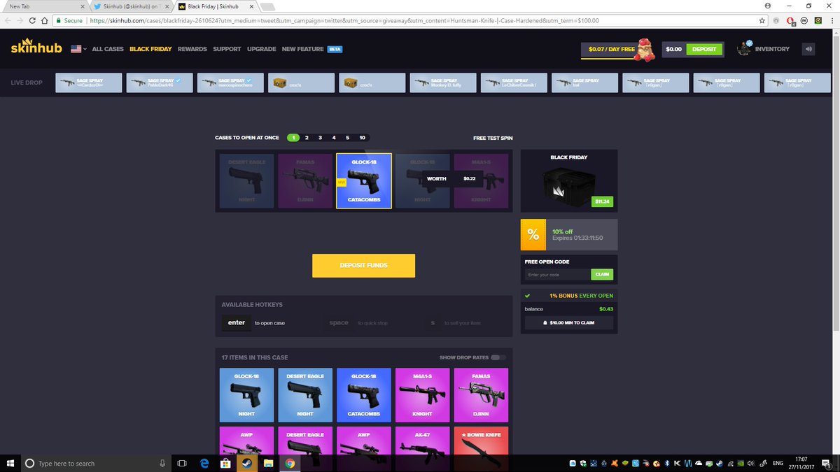 Hyper_eL0's tweet photo. @skinhub My favorite skin is the point dissaray for the Ak-47. Love it, not many people do though! Here is my test spin! https://t.co/KUB4BUTVkZ