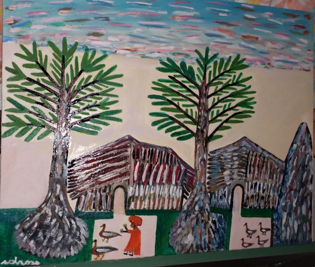 ArtLover99's tweet photo. https://t.co/2wPzkTq1n2

A naive painting by R. Idrissi 
(November 2017)

#art #arte #naive #naïf #naive_art #primitive #primitif #painting #Morocco #Moroccan #Maroc #African
#المغرب #الفن_الفطري https://t.co/KEx0fEGRsL