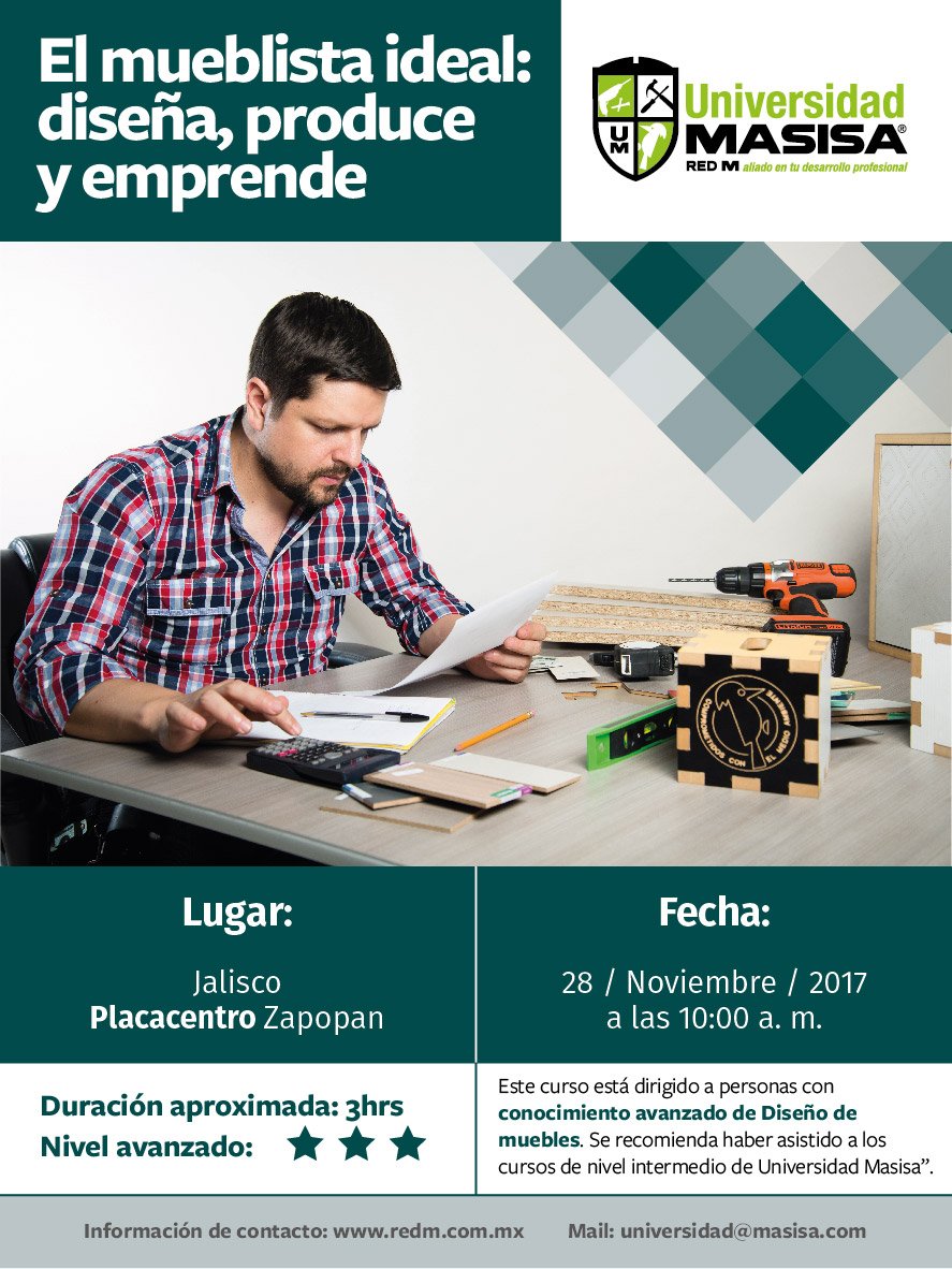 Masisa_mx's tweet photo. Si vives en #Jalisco puedes asistir al próximo #curso de #universidad #MASISA. No te lo pierdas son #gratis 👉 https://t.co/yWRmvEJiqb https://t.co/E9C8QoJyWe