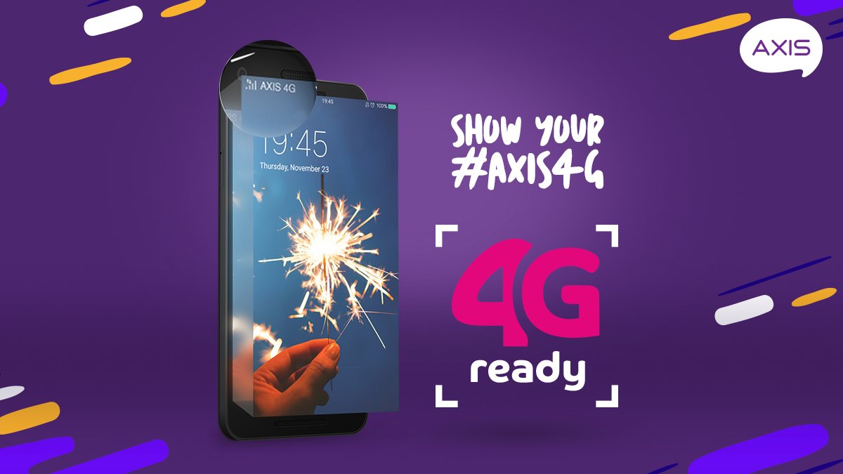 AXISgsm's tweet photo. Yuk tunjukin kalau kamu udah jadi bagian dari #AXIS4G dengan screenshot homescreen smartphone kamu pake wallpaper bertema celebration! Upload hasilnya dengan mention ke sini pakai hastag #AXIS4(nama kotamu), contoh: #AXIS4GSemarang. https://t.co/uRNIts5EXr