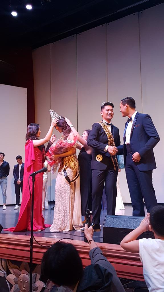 ustcasc's tweet photo. Let's give a round of applause to our new Mr and Ms. Architecture, Stephen Amoyo and Vea Lalas #ParadigmShift2017 #ARKIYAA2017 https://t.co/WKCeOXGMof