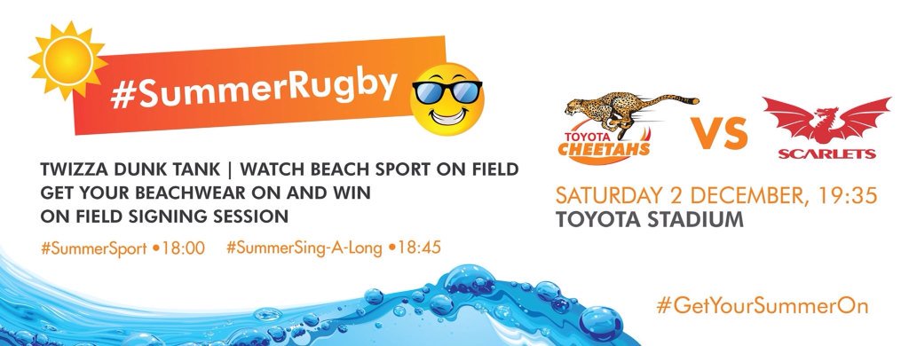 FanCheetahs's tweet photo. For all the @scarlets_rugby @Scarlets_SBB @RugbyScarlets fans coming to Bloemfontein for this weekends game https://t.co/4t7bu40tED