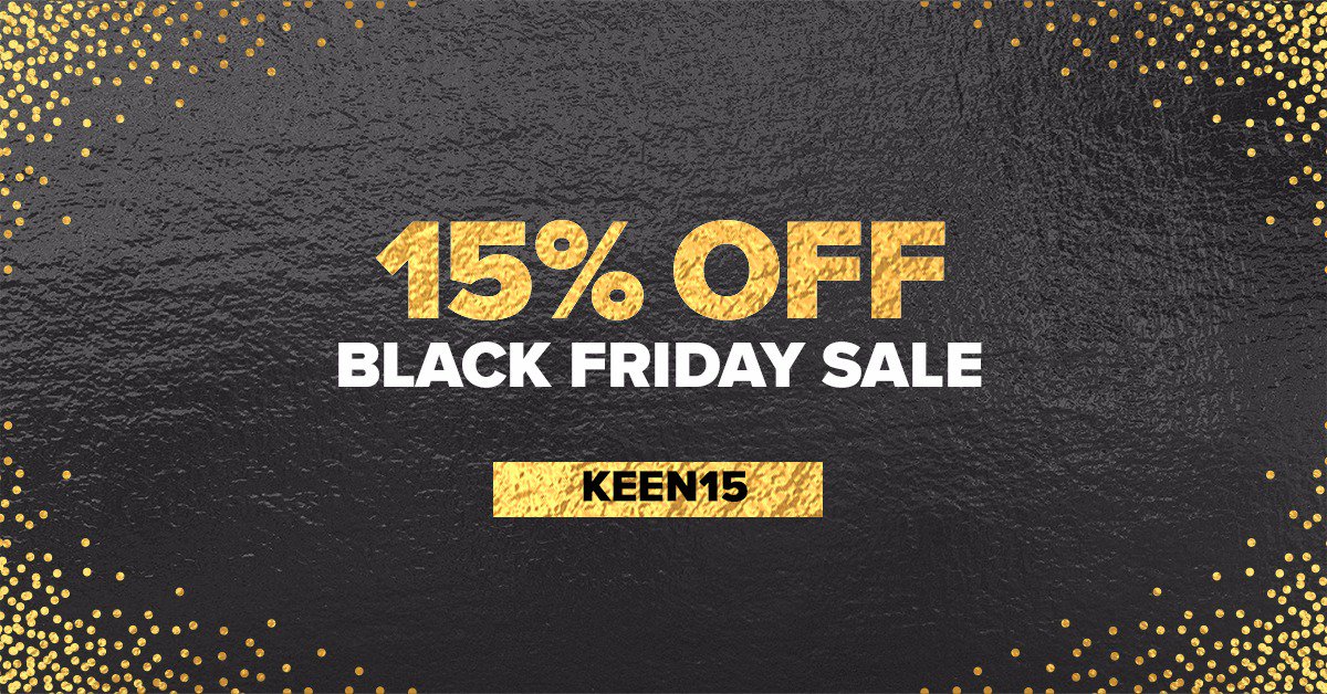 Today's you last chance to score 15% discount (discountcode: KEEN15)! 
Shop at bit.ly/KEEN-BlackFrid…
For every online purchase we will plant a tree 🌳!