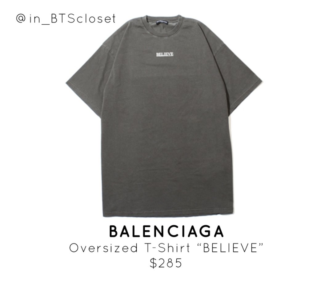 balenciaga believe t shirt
