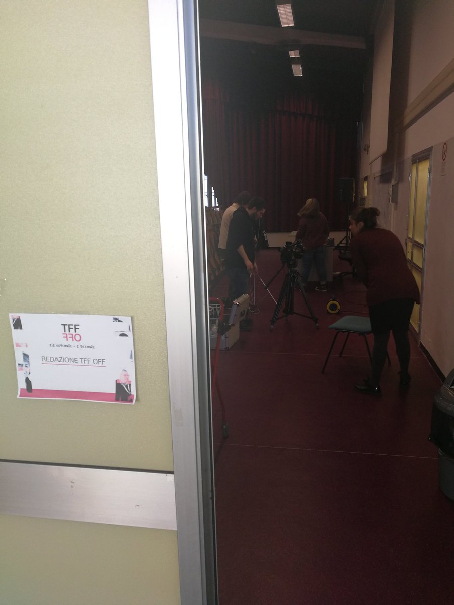 TFFOFF's tweet photo. Oggi si torna a palazzo nuovo #TFFOFF #TFF35 https://t.co/Mo0g984xH8