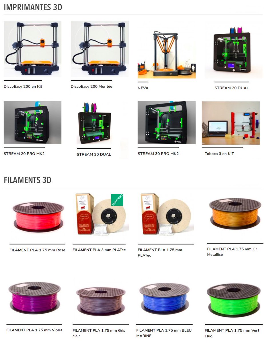 greapz's tweet photo. @greapz et @3DMoniak vous proposent un large choix de filaments et d'imprimantes 3D en vente sur https://t.co/tzDzHLEHcT
https://t.co/14x941L4Fz
#impression3D #3dprinting #marketplace #imprimantes3D #filaments3d https://t.co/iyZBf1ePbE