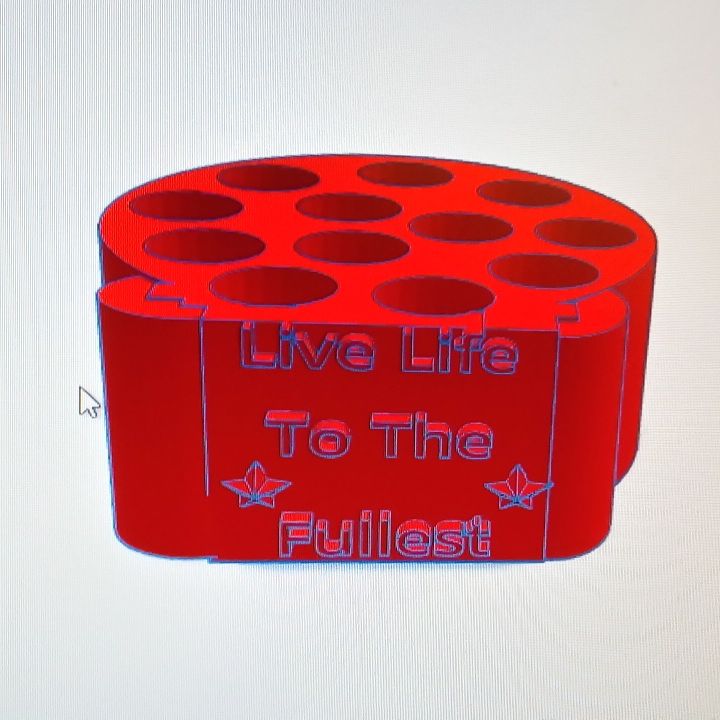 SmithEdTech's tweet photo. This is a pencil holder that was designed using @tinkercad &amp; printed from a 3D printer. It can hold some pencils as long as they are short. #3Dprinting taught me a new skill and I value what the future of 3D printing holds. -Viktor #3ddesign #smithedtechninjas #edtech https://t.co/ydibEyRiek