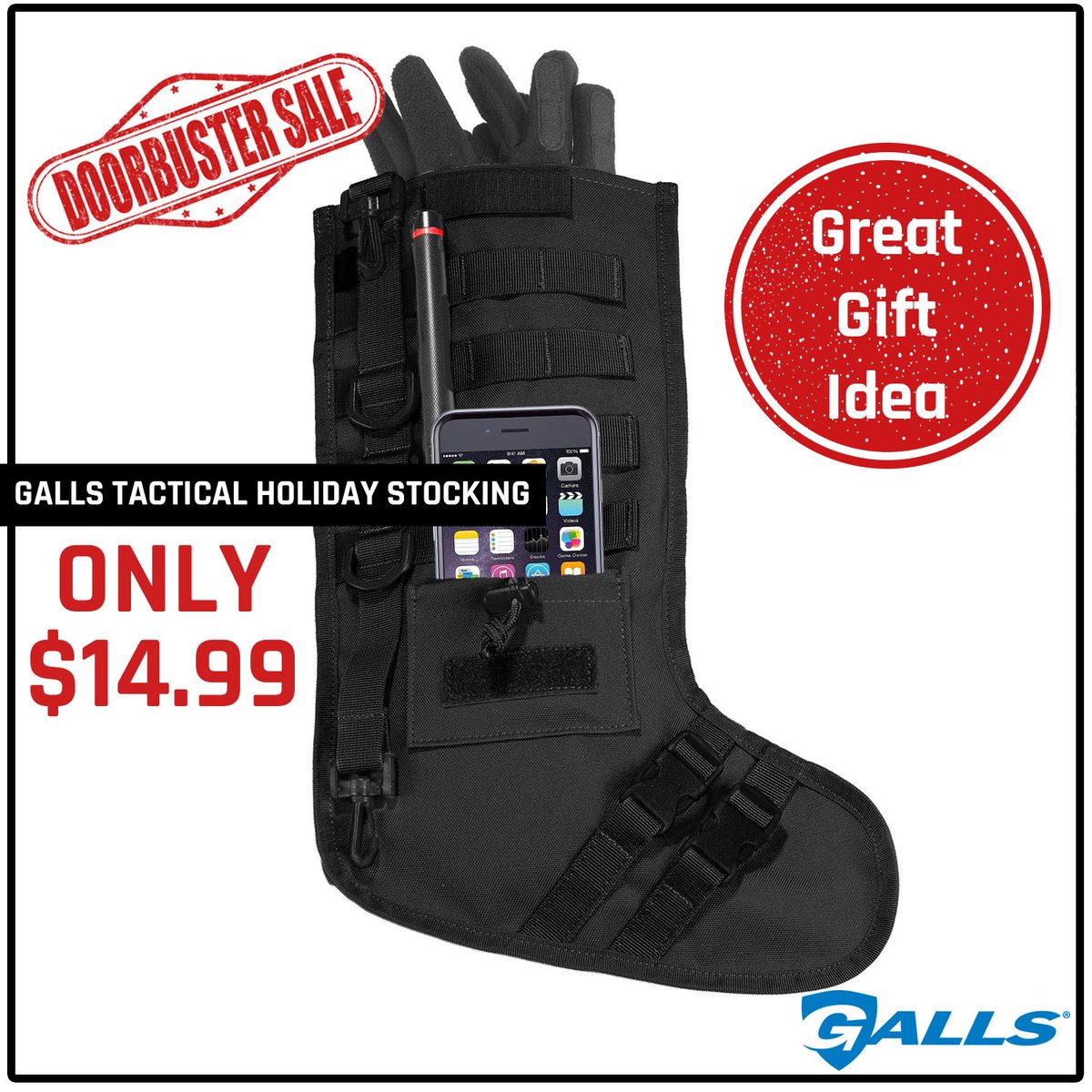 gallsauthority's tweet photo. **DOORBUSTER** - GREAT GIFT for the tactical fanatic in your life! Get it NOW for ONLY $14.99! #Doorbuster #TacticalGear #TacticalStocking #Galls #ProudToServe https://t.co/GYKVXhNlLZ https://t.co/Ao57r5HhxZ