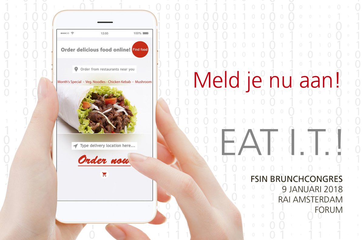 Meld je nu aan voor het jaarlijkse FSIN Brunchcongres op dinsdag 9 januari 2018 in de RAI Amsterdam, meer info: bit.ly/2AcadDu (alleen voor leden)