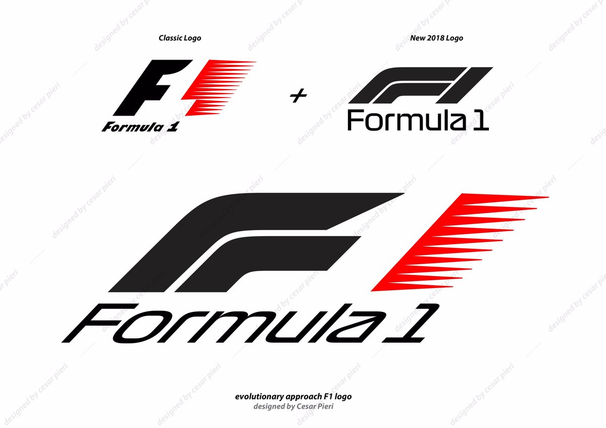 This is my humble contribution to Formula 1 Heritage. I believe it would look better like this. Never underestimate the power of any heritage... in this case an evolutionary approach is better than a revolutionary one. #Formula1 #Formula1Logo #FIA #design #cesarpieri #F1 #F1logo