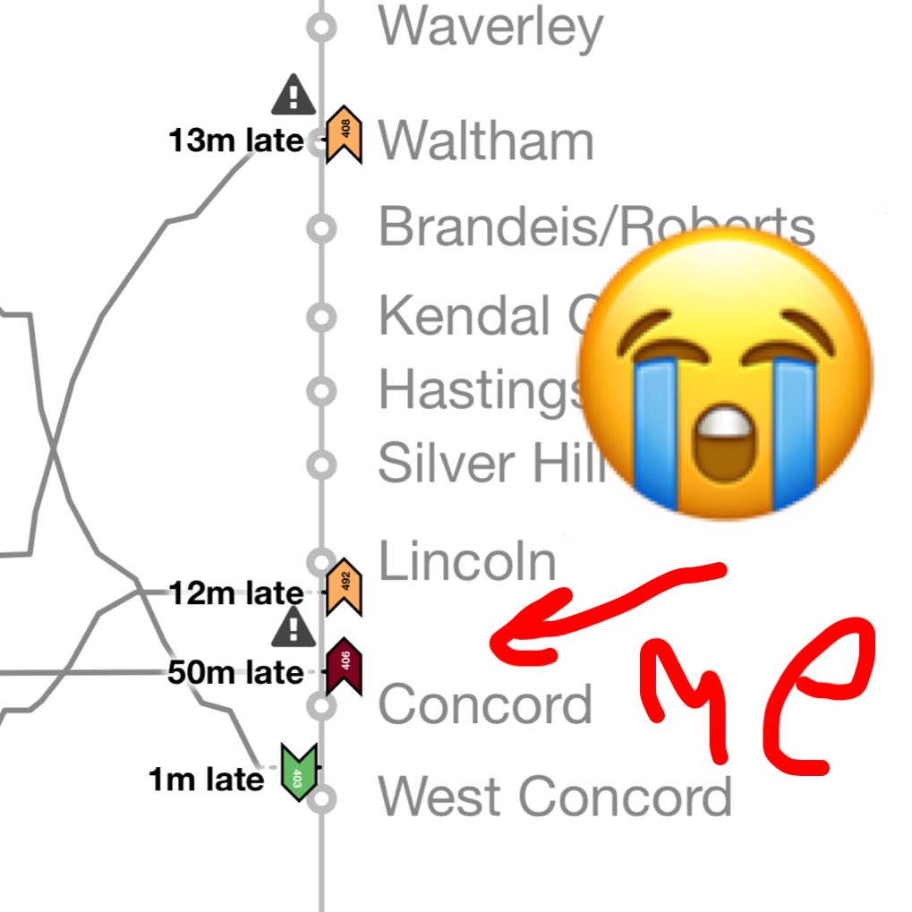mikeydoyle's tweet photo. Current status. #mbta #fitchburg #mbta_cr #slipperyrail https://t.co/JTsafiyqw7