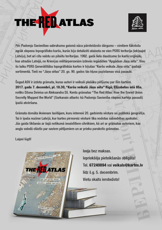 karsuveikals's tweet photo. "Sarkanajam atlantam" / "The Red Atlas" ir arī sava mājaslapa: https://t.co/OMcOILvpdH Grāmatas atvēršana Rīgā, @karsuveikals jau nākamnedēļ — 7. decembrī plkst 18.30. Iepriekšēja pieteikšanās obligāta! Tālr. 67 240 894 vai veikals(a)kartes.lv #GENSHTAB #RedAtlas #Sovietmaps https://t.co/tydVRTKGvm