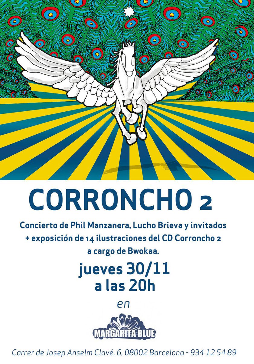 philmanzanera's tweet photo. 30th of November at @Margarita_Blue ! #Corroncho #BCN @bwokaa https://t.co/0zoXLBeplh