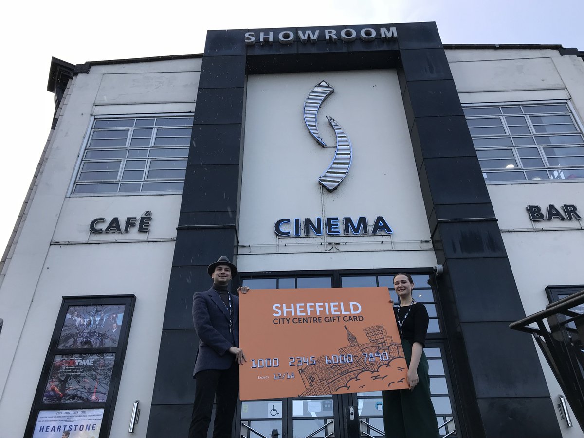 SheffieldBID's tweet photo. Perfect for film fans, the #SheffieldGiftCard can be spent at more than 60 venues across the city, including cinemas. Buy online today and spend at @showroomcinema . https://t.co/jzti9t1nyM https://t.co/r3i9Ze1A6t