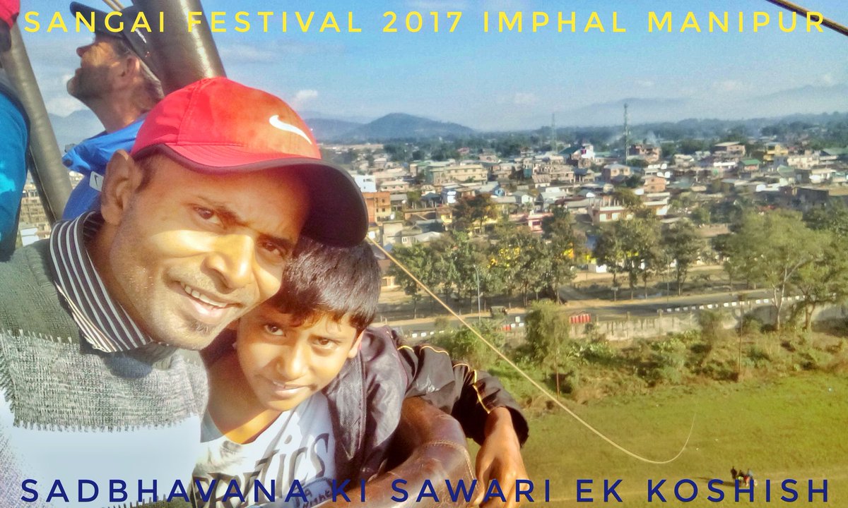 BinayShahu's tweet photo. Thanks Ji  @narendramodi @NBirenSingh @BJP4India @rammadhavbjp @incredibleindia 
All R #welcome to #sangaifestival2017imphal #Manipur 
#Hotairballoonsafari Student Rs-100 Adult Rs-200 Great Adventure #Hot #Air #Balloon #Safari at #khuman #Lampak #Sangaifestival2017 https://t.co/SOMeT9GouV
