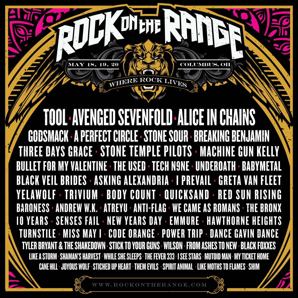 We'll be at <a href="/rockontherange/">Rock On The Range</a> 2018 in Columbus, OH the weekend of May 18 - 20! Pick up your tickets now at: bit.ly/RockOnTheRange…