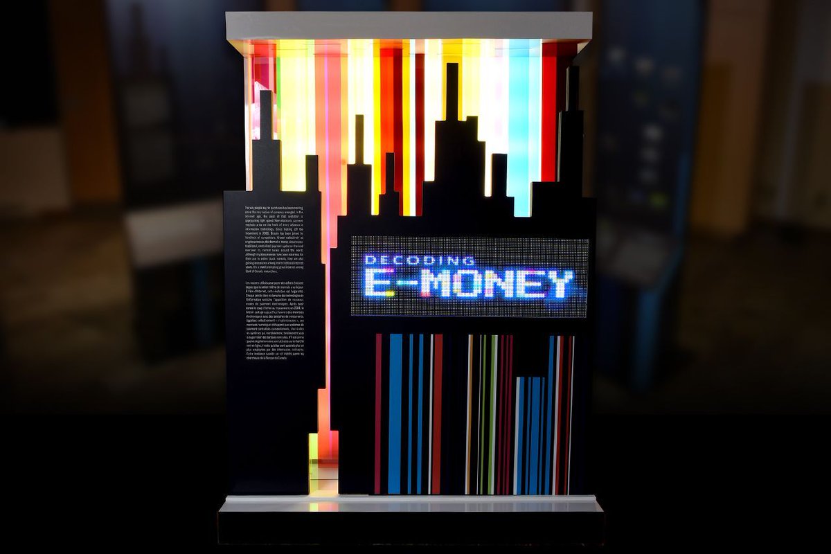whereottawa's tweet photo. #WhereisFun A new exhibition all about e-money opened last week at the @BoCMuseum. Learn about a whole new kind of coin and how digital currency has integrated (and changed!) the economy. https://t.co/BMDfFcU4su https://t.co/YcelGYTQO9